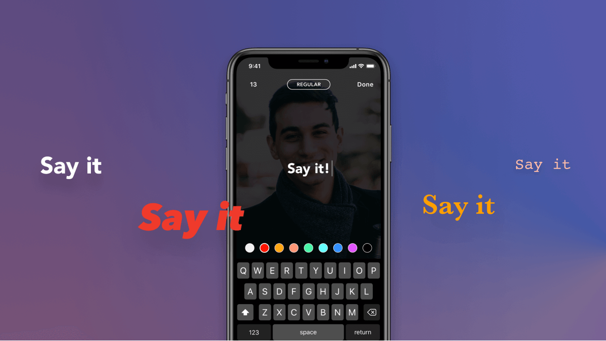 Say it